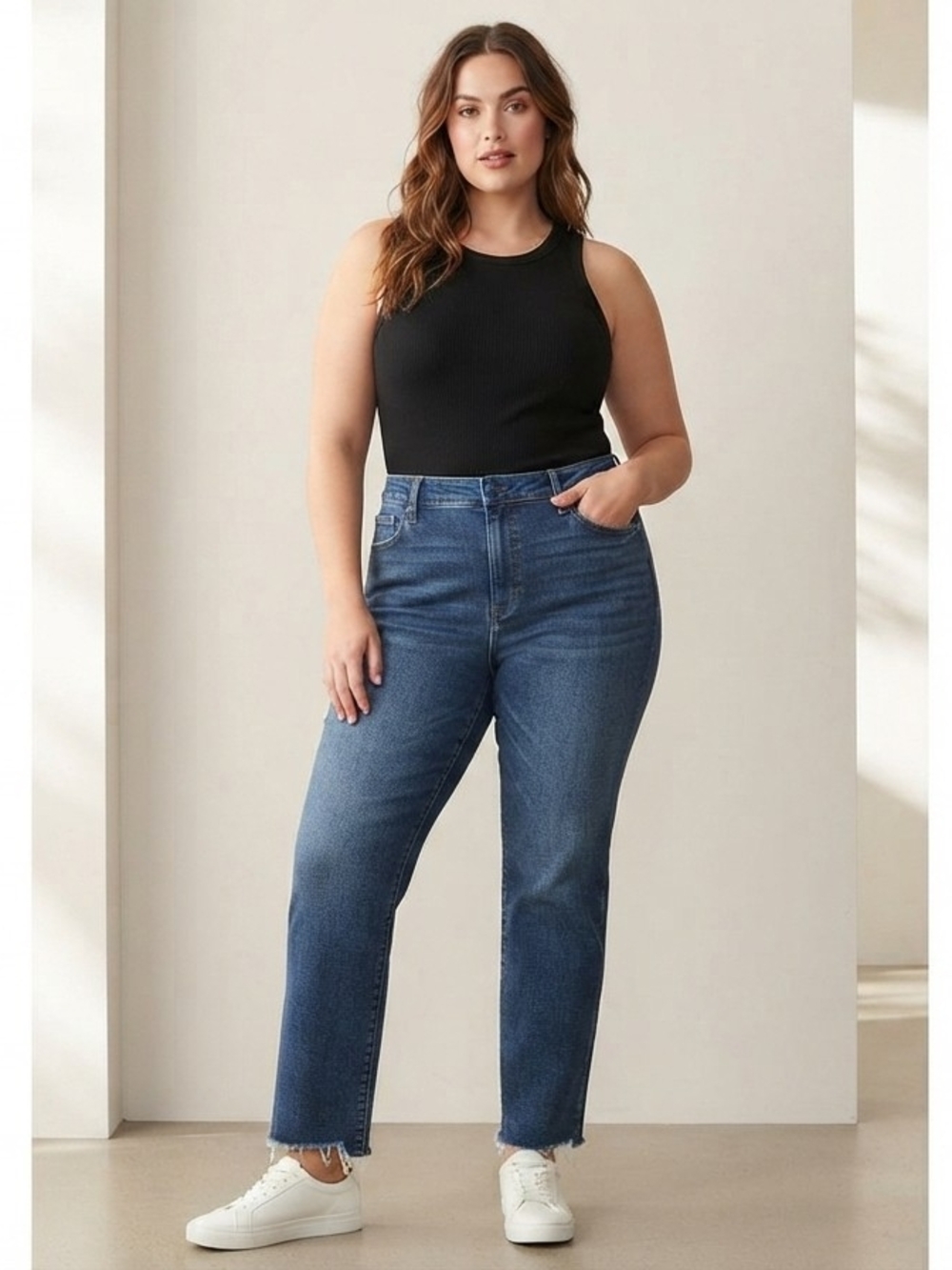 KUT from the Kloth Sienna High-Rise Straight-Leg Jeans -18W